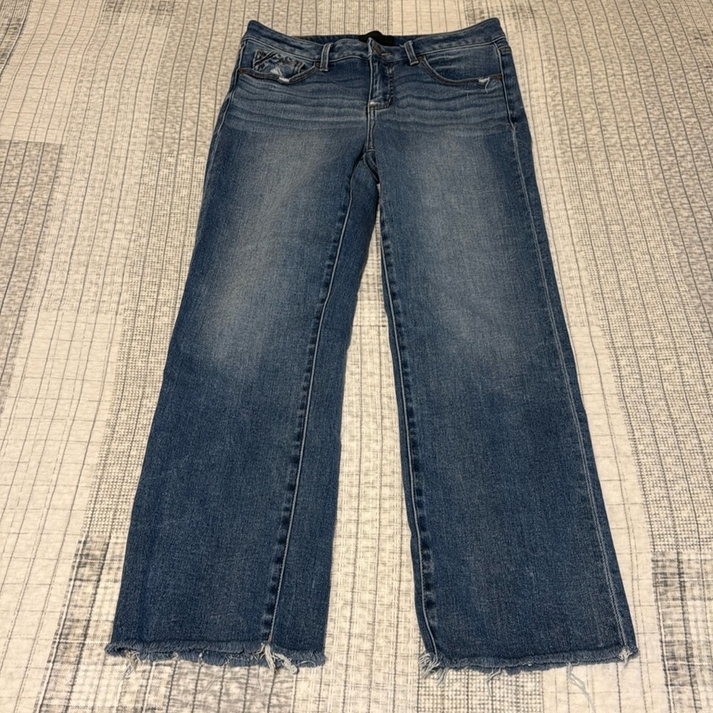 Buckle black size 28 x 28 cropped straight fit no. 53 mid-rise blue jeans